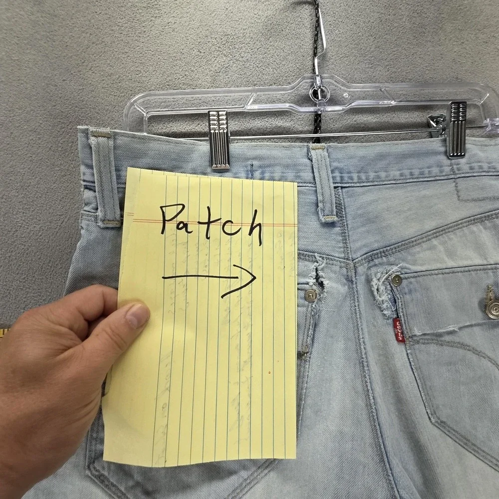 VTG Levis Engineered Shorts Mens 31 Twisted Flap Pocket Button Fly 10